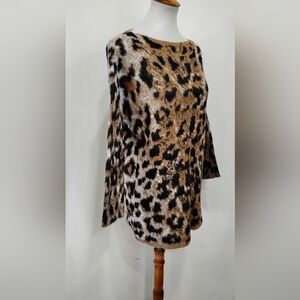 LINEAMAGLIA LEOPARD PRINT SWEATER